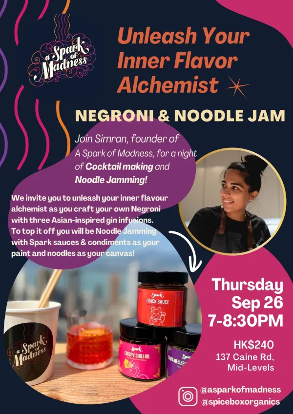 Negroni & Noodle Jam The Beat Hong Kong