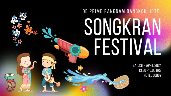 Dance with Thai Long Drum and Celebrate Songkran