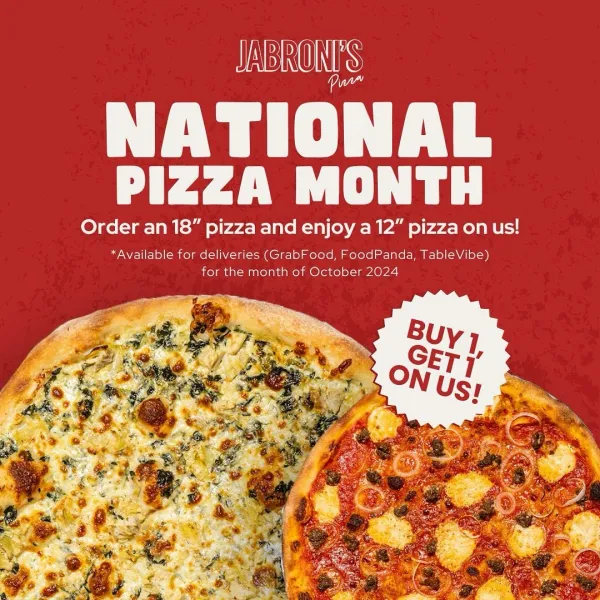 Jabroni's Pizza National Pizza Month Promo The Beat Manila