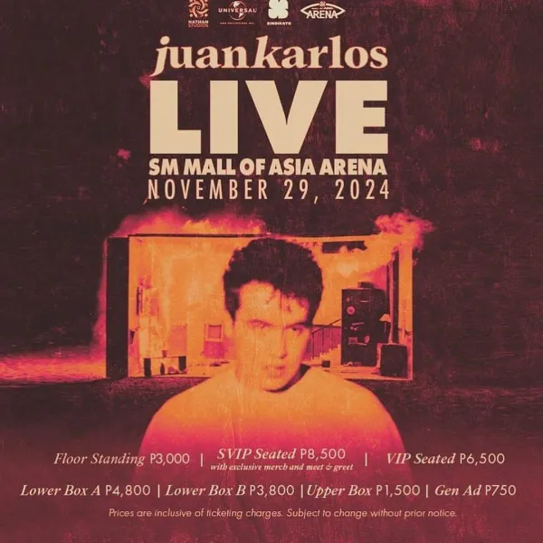 Juan Karlos LIV Eat the SM Mall of Asia Arena November 29 2024 GRAB YOUR TICKETS NOW www smtickets com juankarloslive