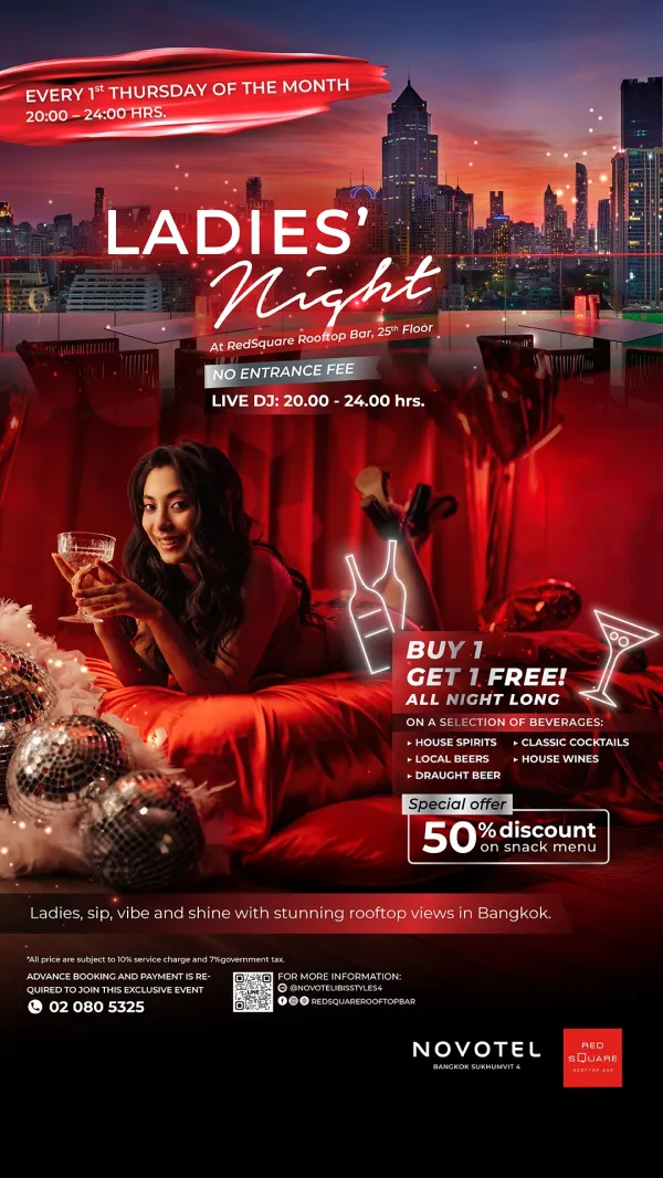 Ladies Night at Red Square Rooftop Bar