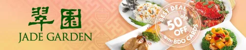 50% OFF at Jade Garden with BDO