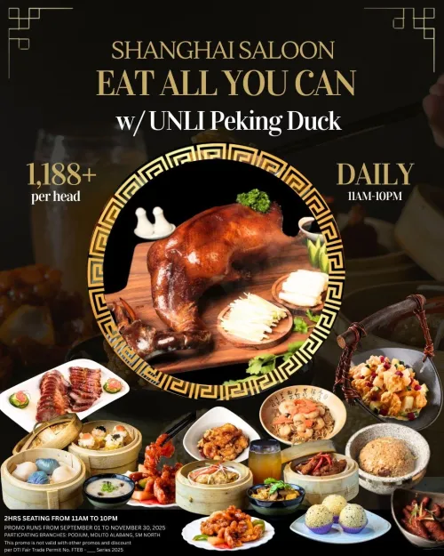 Shanghai Saloon - Eat-All-You-Can Promo w/UNLI Peking Duck