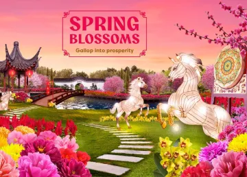 Spring Blossoms: Gallop into Prosperity