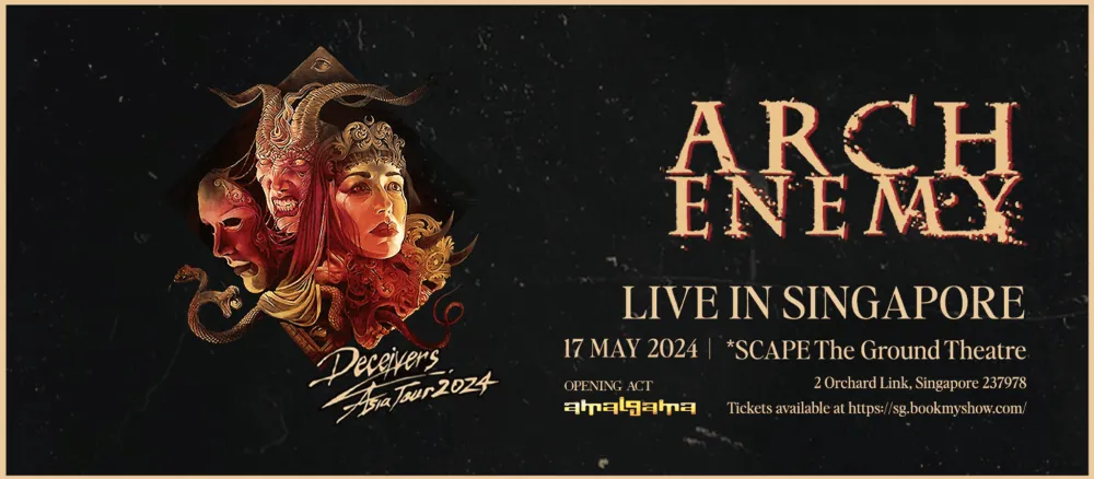1. Arch Enemy Deceivers Asia Tour 2024 in Singapore