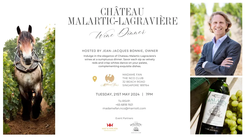 8. Château Malartic-Lagravière Wine Dinner