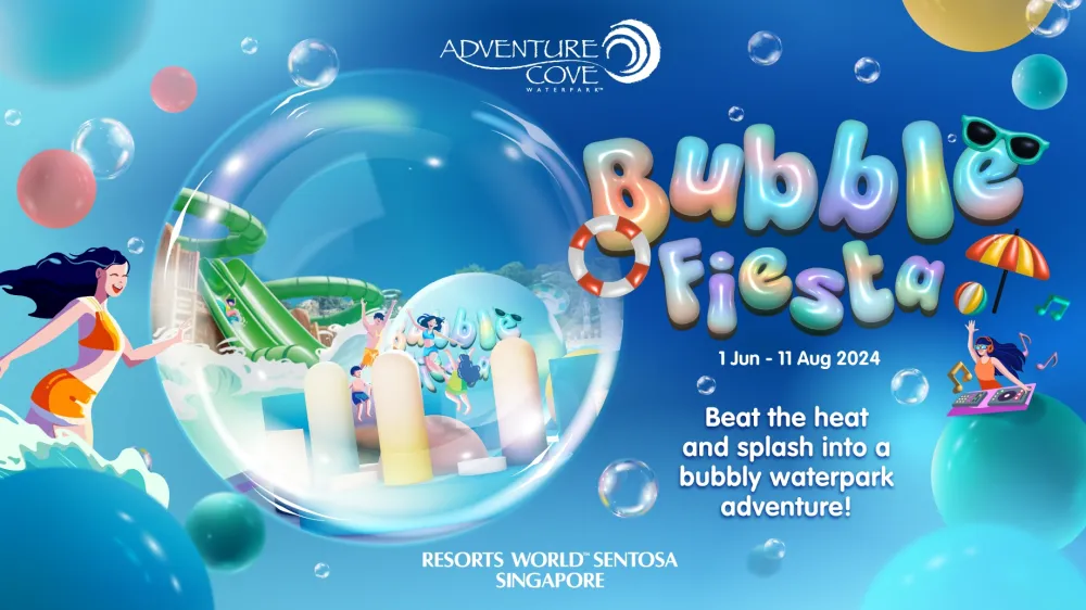 4. Adventure Cove Waterpark Bubble Festival