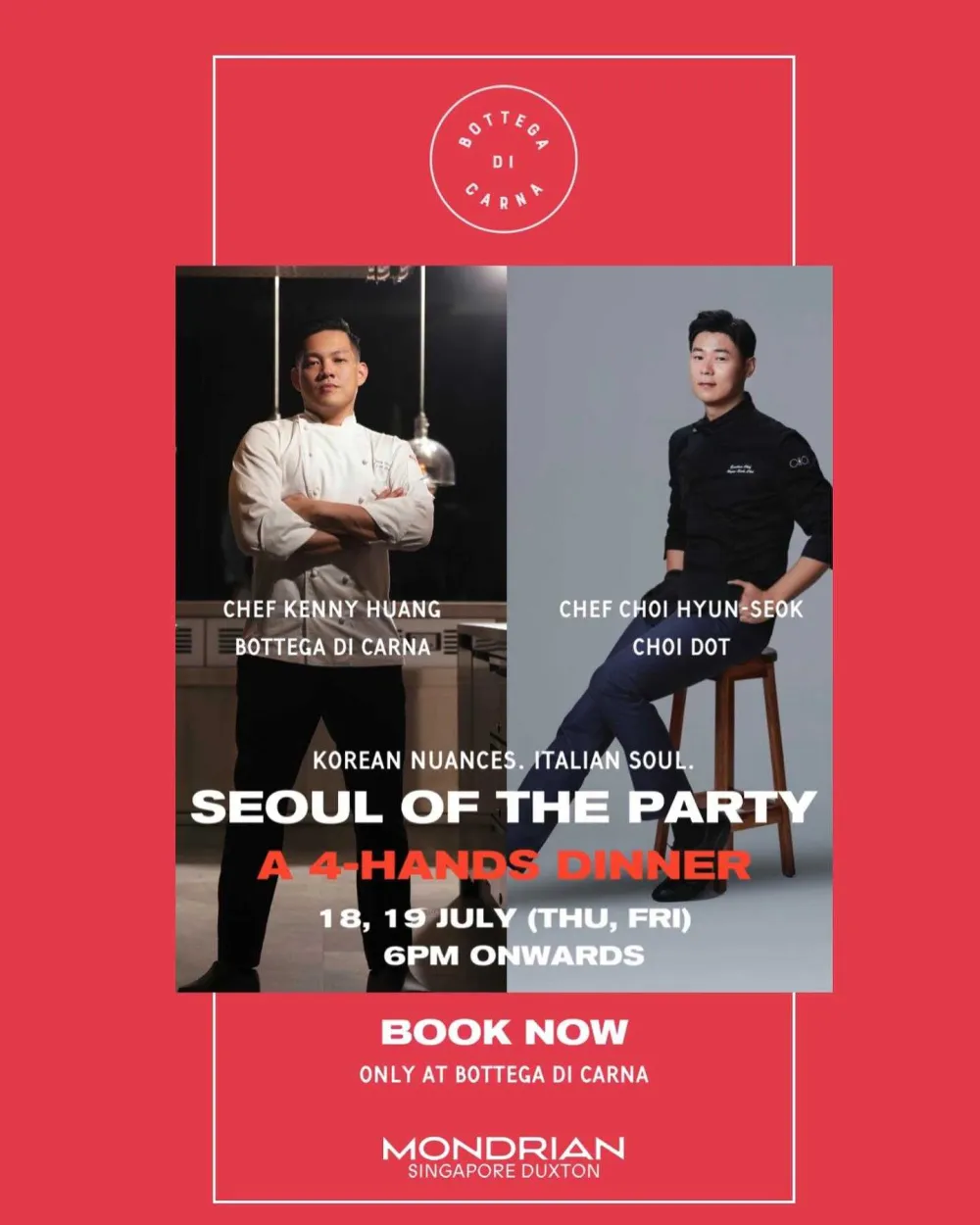 4 Hands Dinner with Chef Choi Hyun-Seok and Chef Kenny Huang
