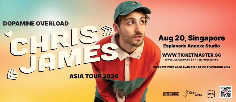 8. Chris James: Dopamine Overload Asia Tour 2024 in Singapore