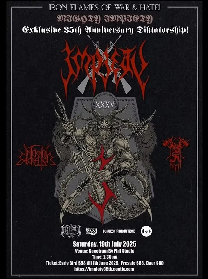 5 Impiety: 35th Anniversary Diktatorship Live in Singapore 2025