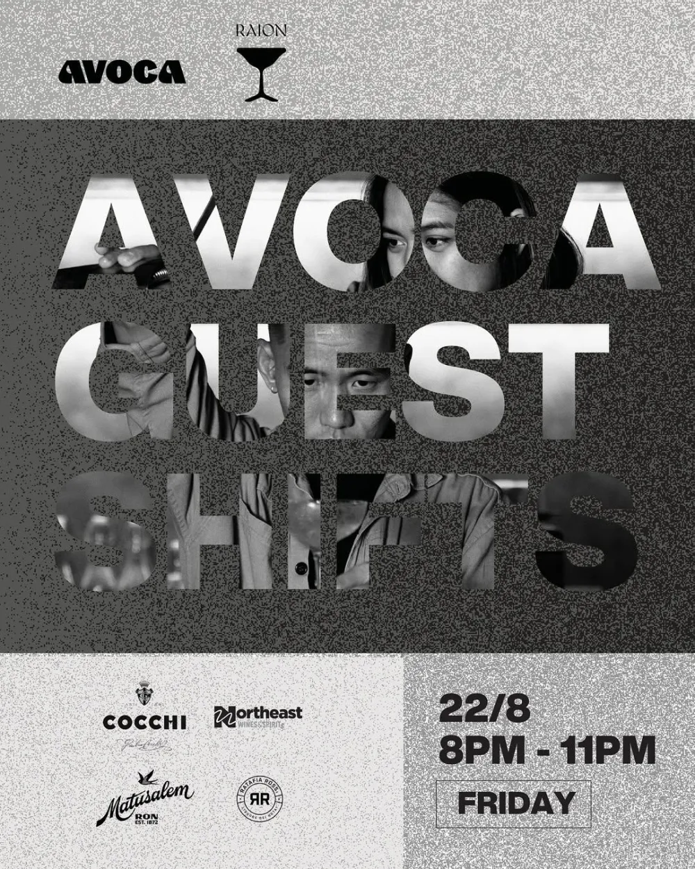 3 Avoca x Raion Guest Shift Bar Takeover