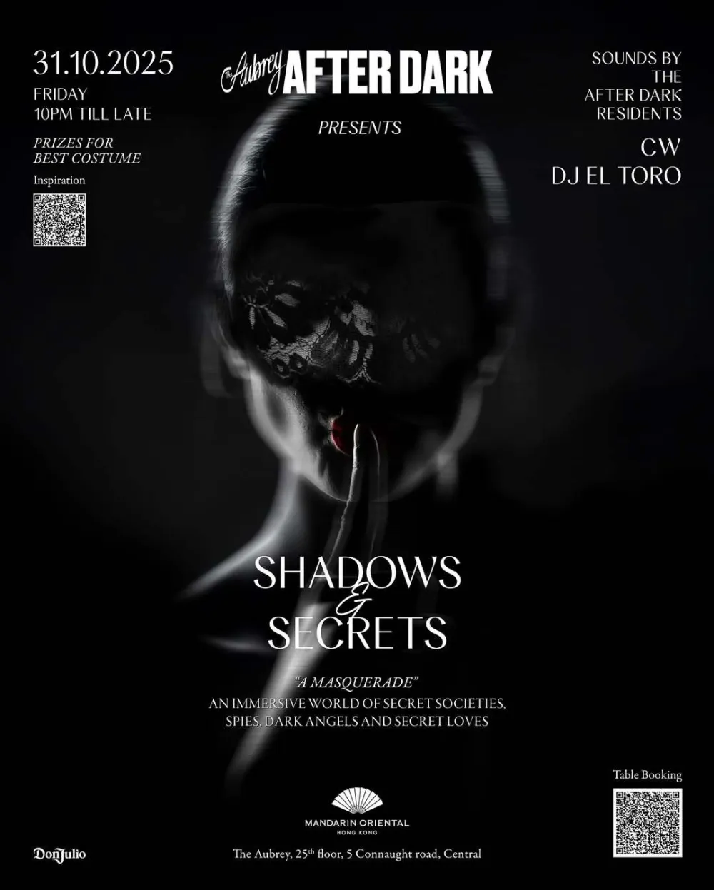 15 The Aubrey After Dark Presents Shadows & Secrets – A Masquerade