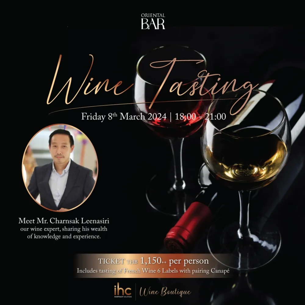 Wine Tasting at Oriental Bar