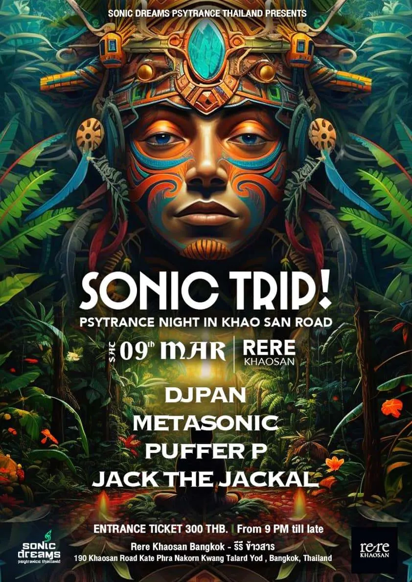 Sonic Trip: PsyTrance Night in Khao San Road