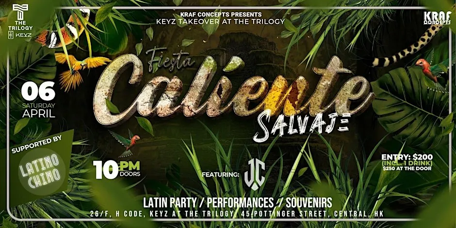 latin party poster