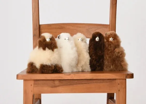 alpaca toys on a chair