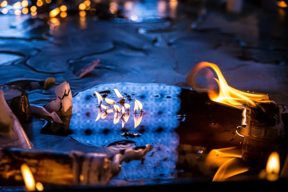 fire on floor
