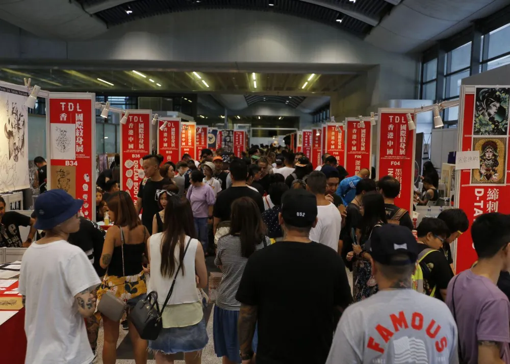 Crowds at the convention