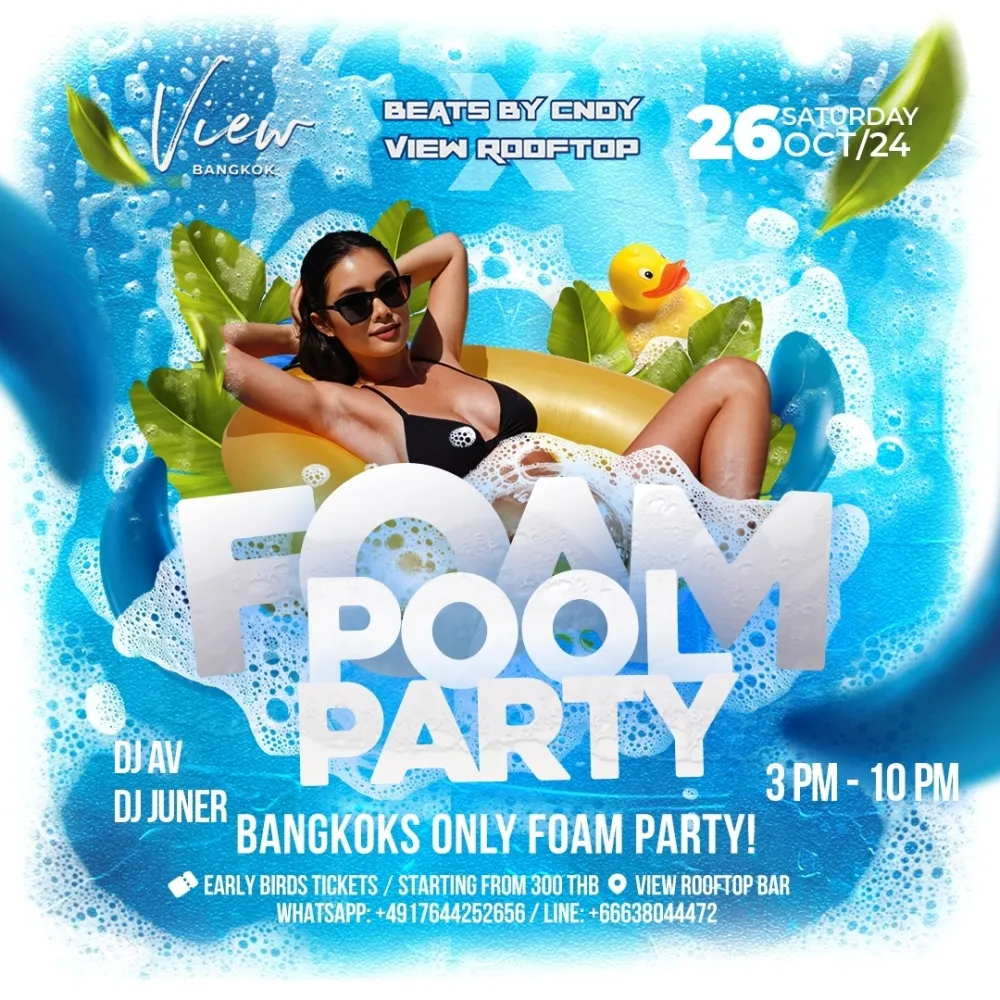 BeatsByCNDY X View Rooftop MEGA Foam Pool Party