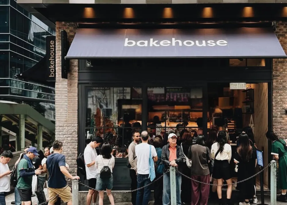 Bakehouse Hong Kong line at Central location on Staunton St
