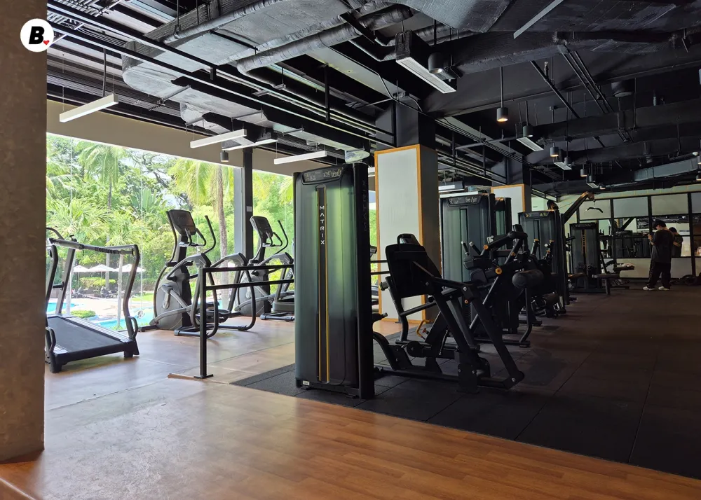 The Equinox Fitness Club is bigger than most in-house hotel gyms.