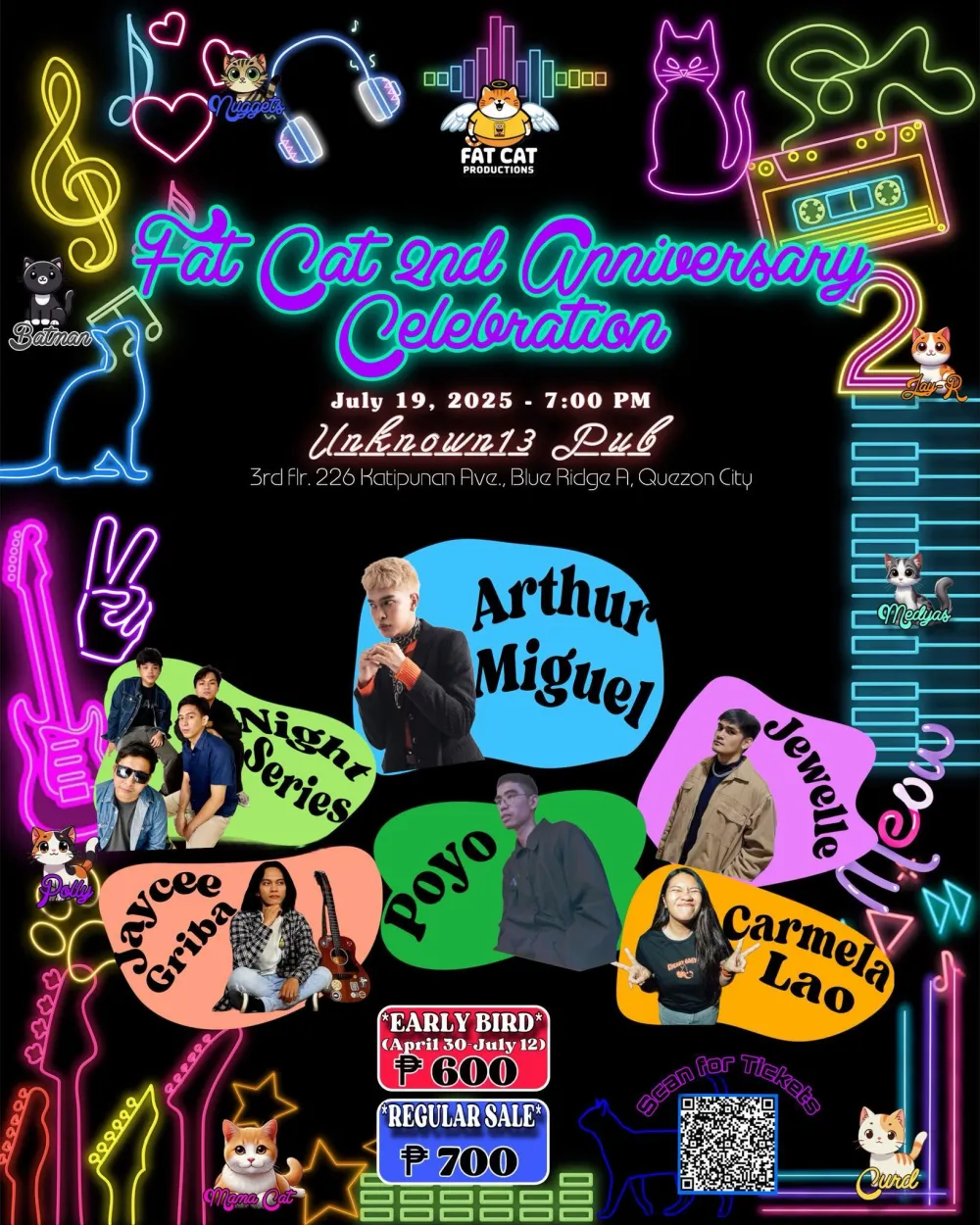 Fat Cat Productions’ 2nd Anniversary Celebration