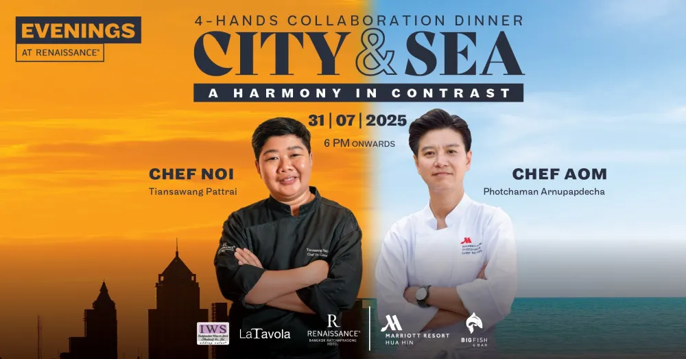 CITY & SEA: A Harmony in Contrast 4-Hands Collaboration Dinner