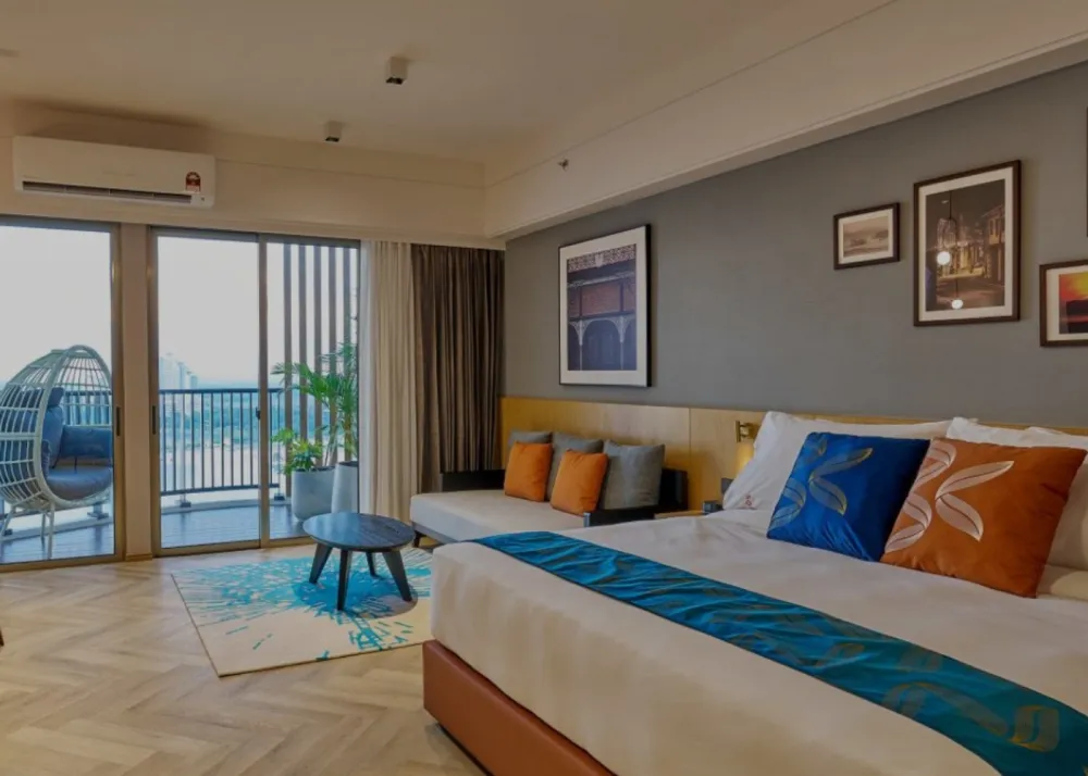 A look into one of the hotel's deluxe room