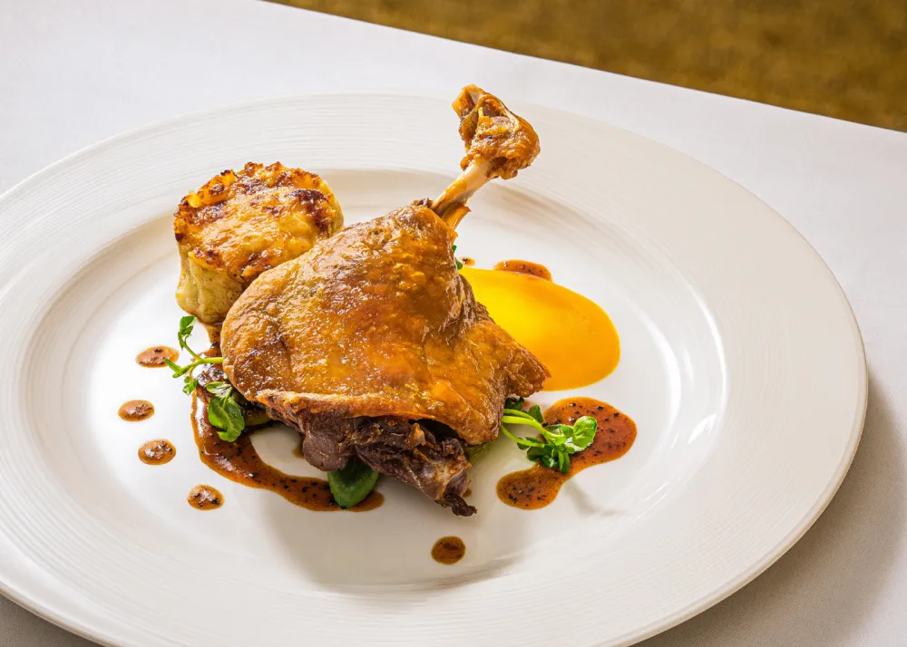 This duck confit is available at the Gordon Grill