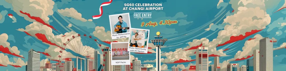7 SG60 Celebration 'ST3PS' at Changi Airport