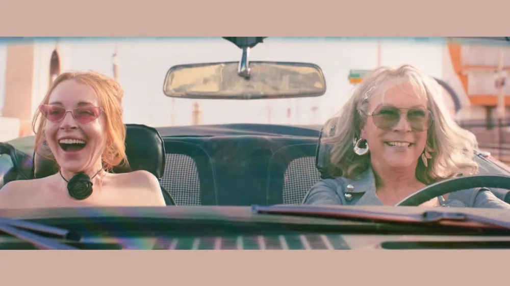 Lindsay Lohan and Jamie Lee Curtis