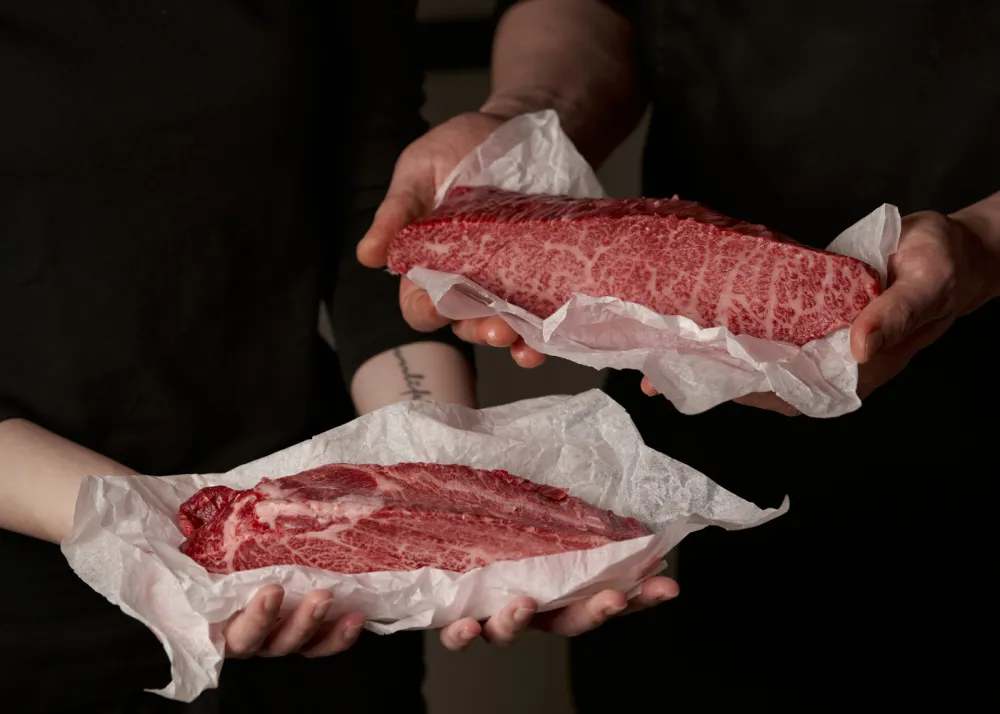 beef cuts shown side by side