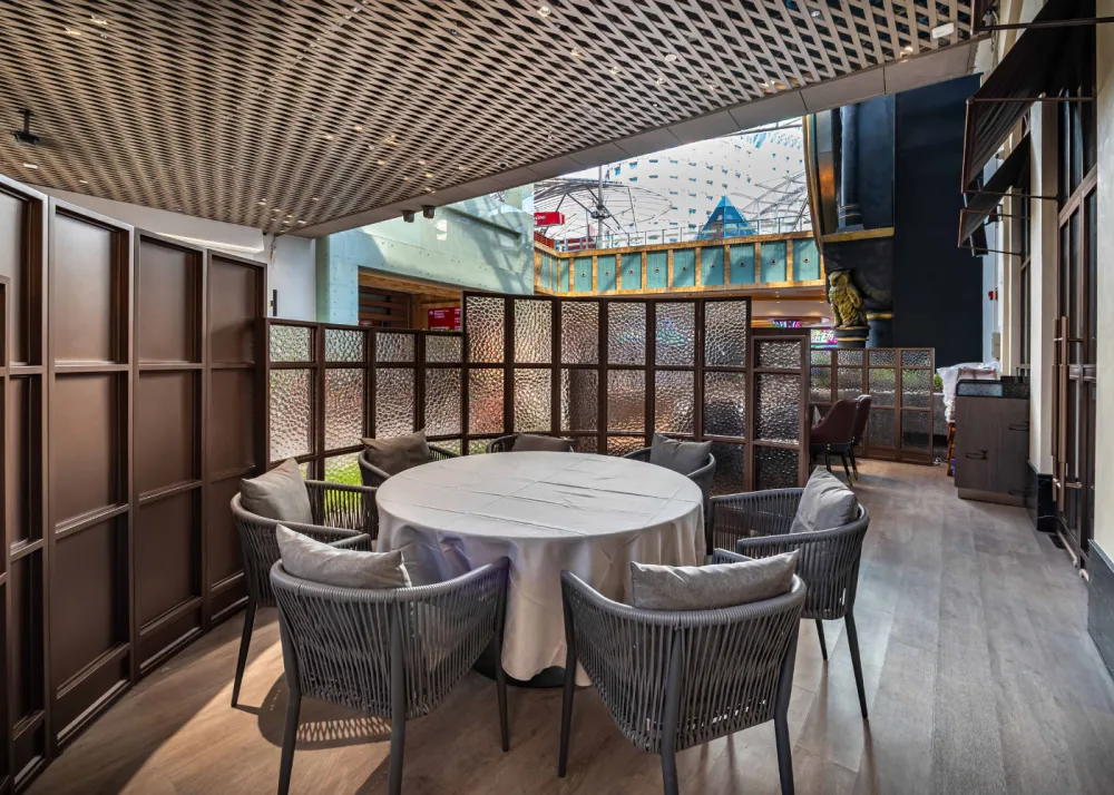 Interiors of a restaurant at Resorts World Sentosa