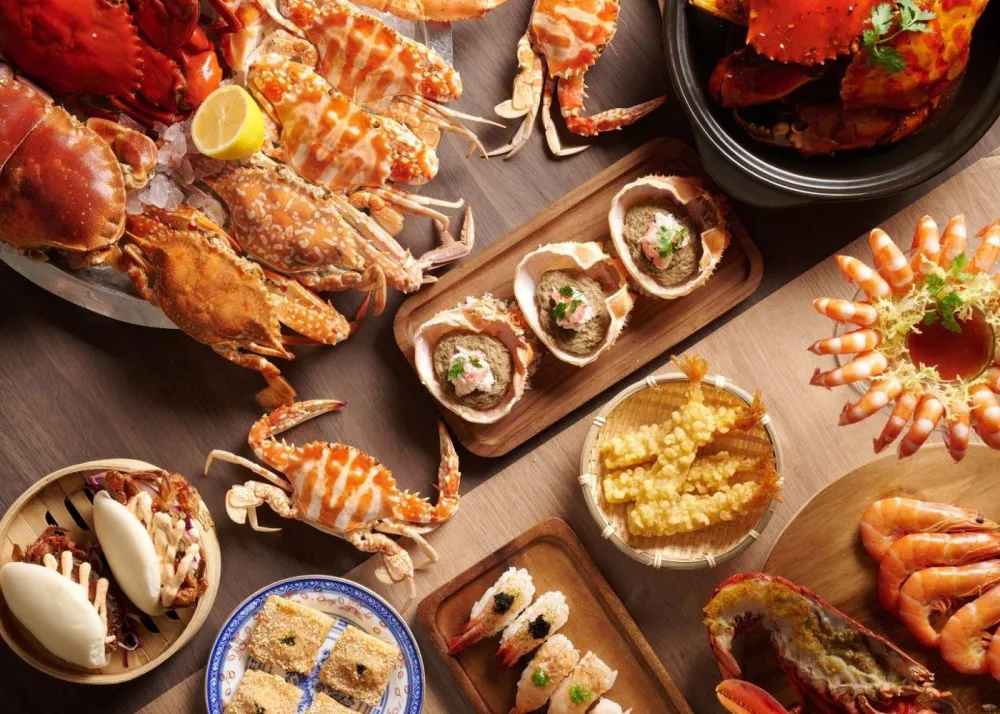 Buffet spread at Cafe Lantau at Sheraton Hong Kong Tung Chung