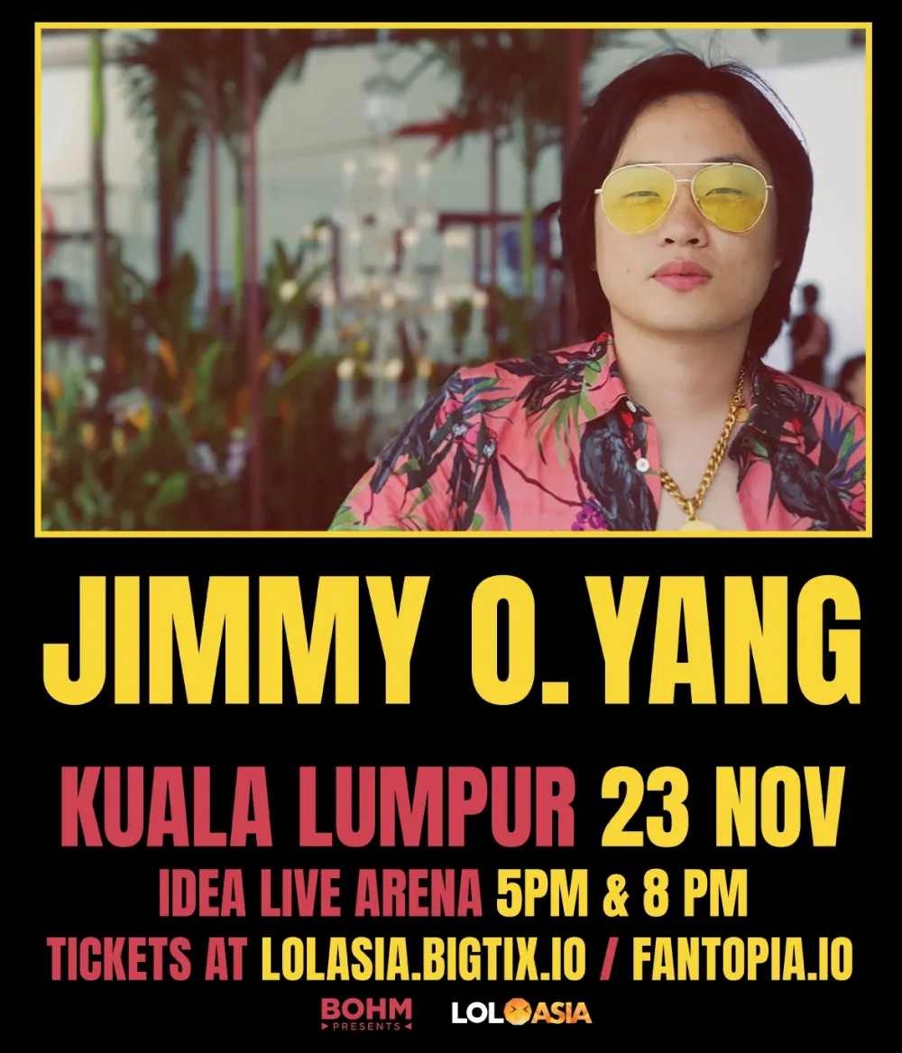 Poster of Jimmy O. Yang's "Big & Tall" Tour in Kuala Lumpur