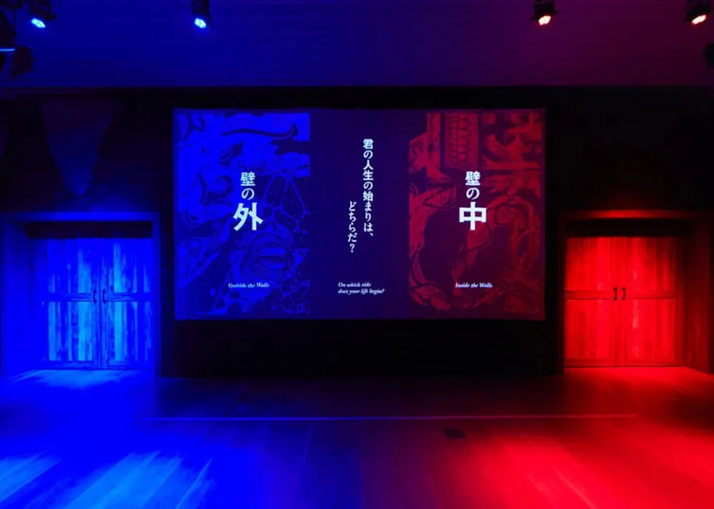 Upon entering Original Art World 1: “World of the Walls,” guests must choose between two path