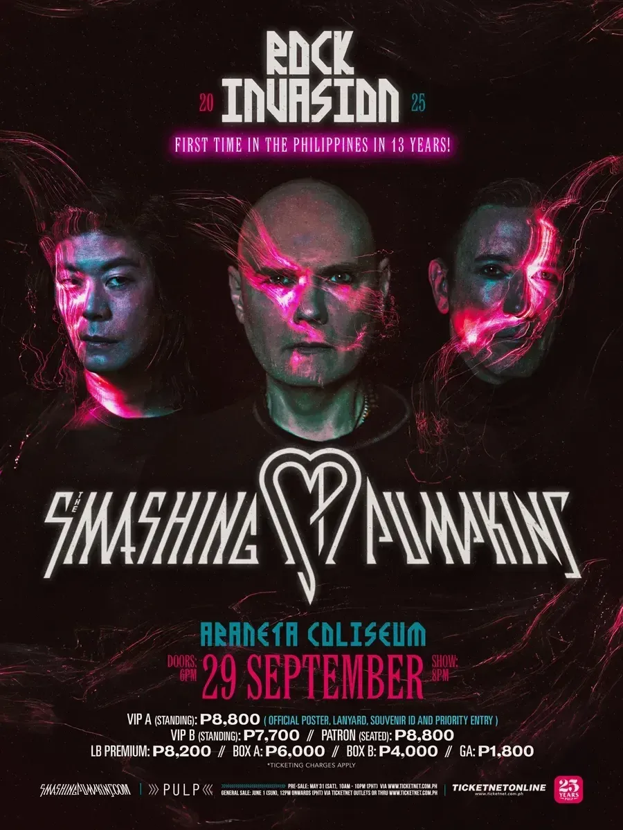 SMASHING PUMPKINS ‘ROCK INVASION 2025’ IN MANILA