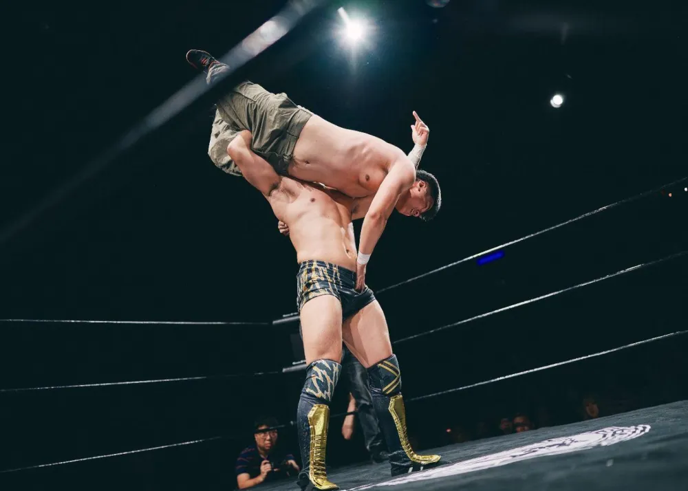 Bitman at a wrestling match