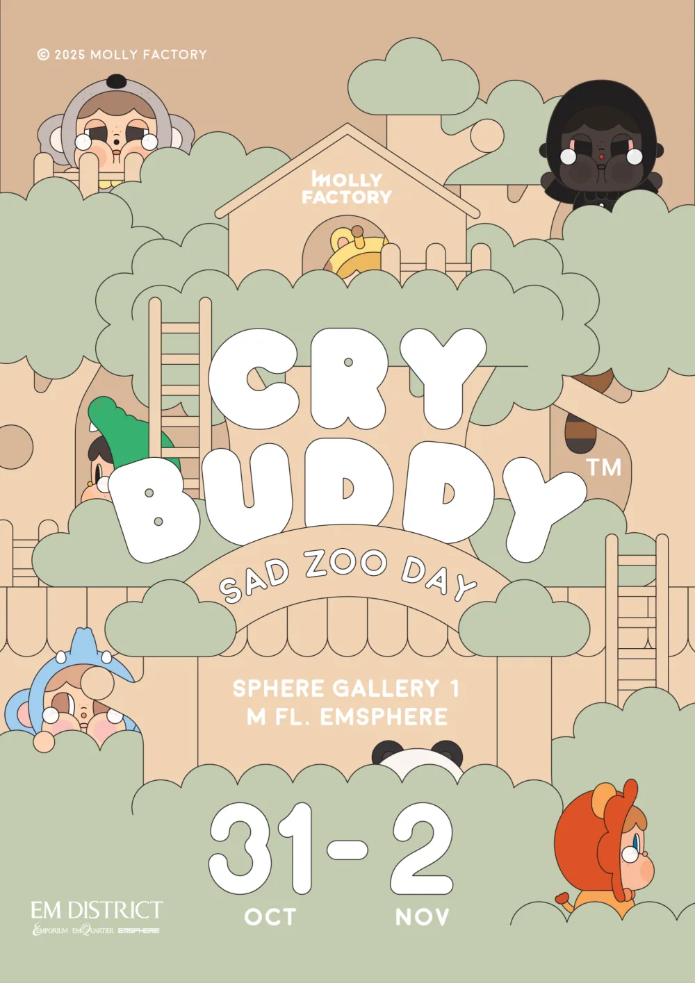 CRYBUDDY - Sad Zoo Day Pop Up Store
