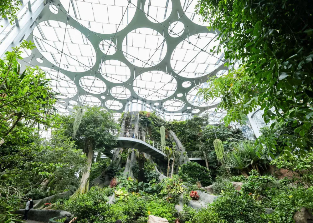 The Expo Cultural Park Greenhouse Garden in Pudong, Shanghai