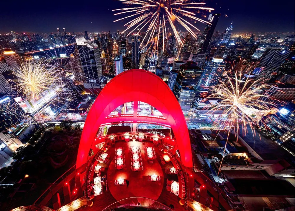 Red Sky Fireworks at Centara Grand CentralWorld