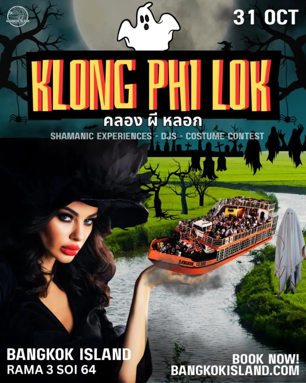 Klong Phi Lok - Halloween on the River with Bangkok Island