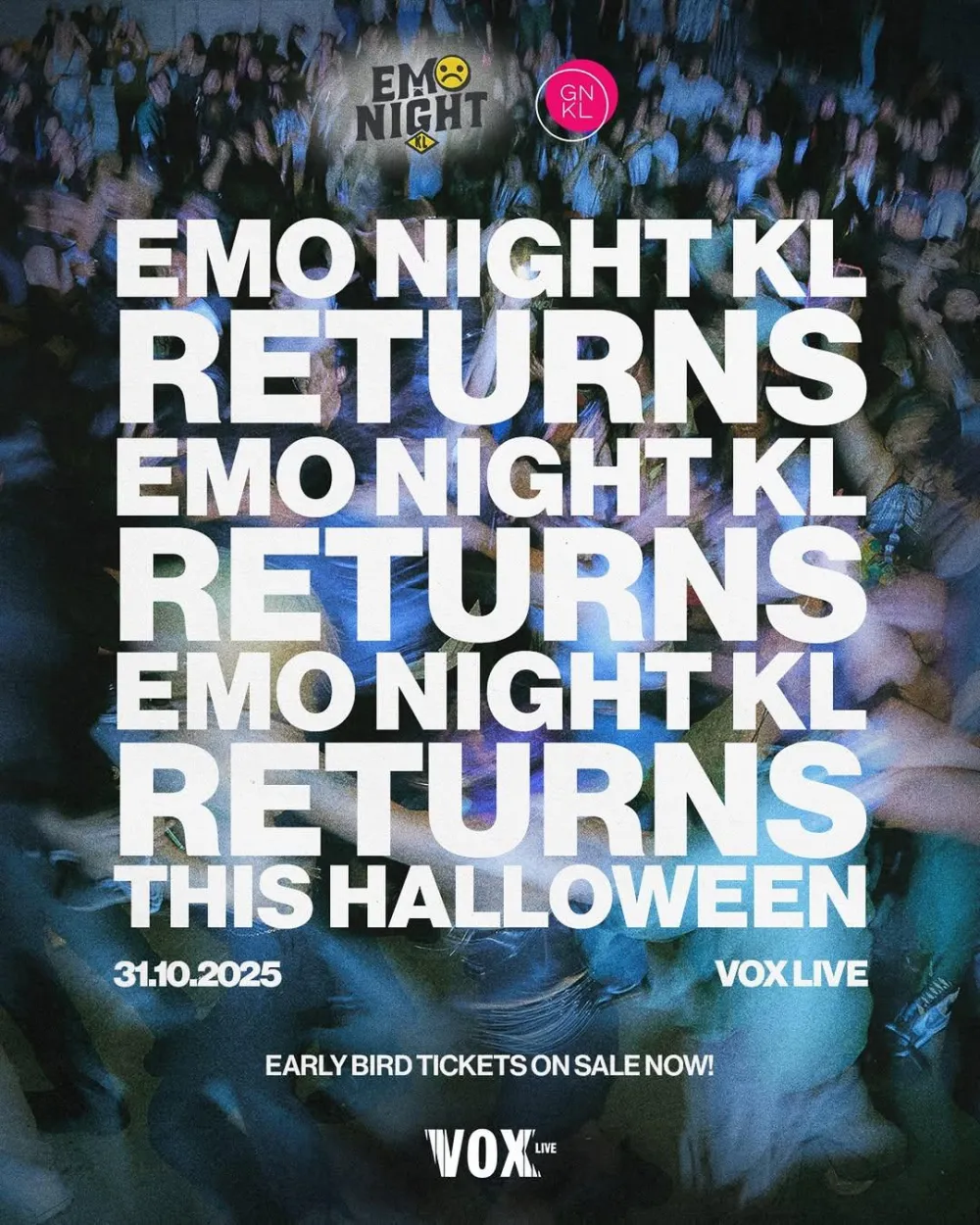 Poster for Emo Night KL's Halloween Reunion Party