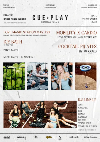 Cue&Play Social Club - Moving Your Body to Move Your Mind