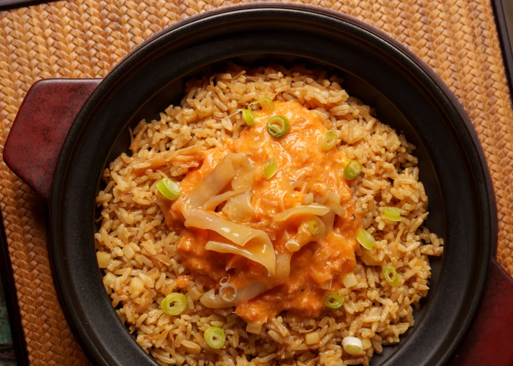 Braised rice with hairy crab