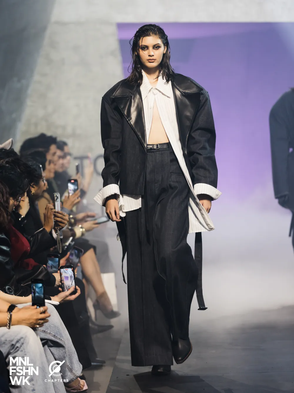 Black leather jacket