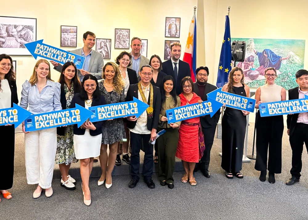 Representatives from the Delegation of the European Union in the Philippines, partner universities, and more.