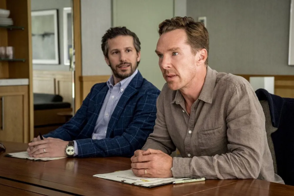 Andy Samberg and Benedict Cumberbatch in The Roses