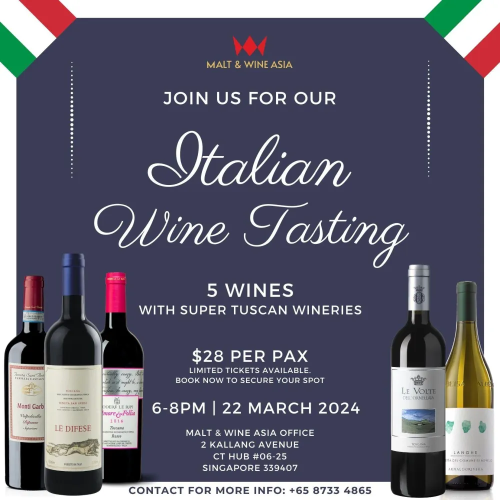 2. Italian Wine Tasting by Malt & Wine Asia