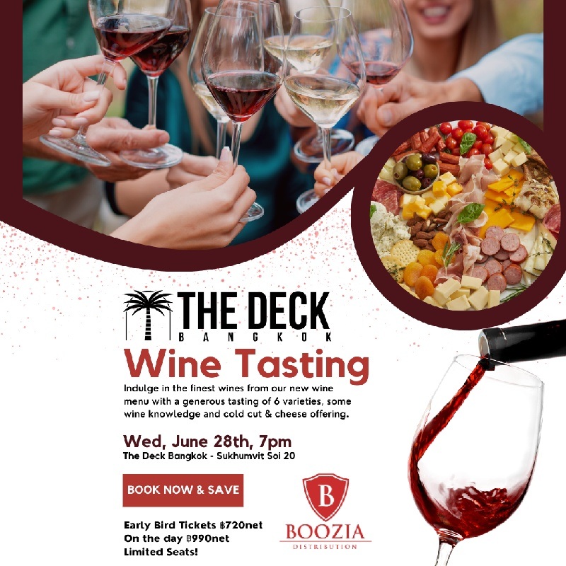 The Deck Monthly Wine Tasting